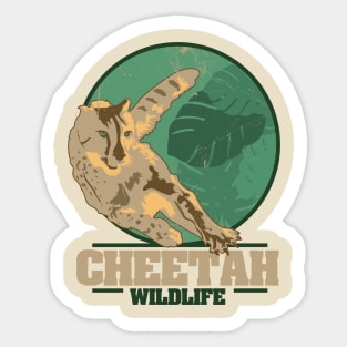 Cheetah Wildlife Design Sticker